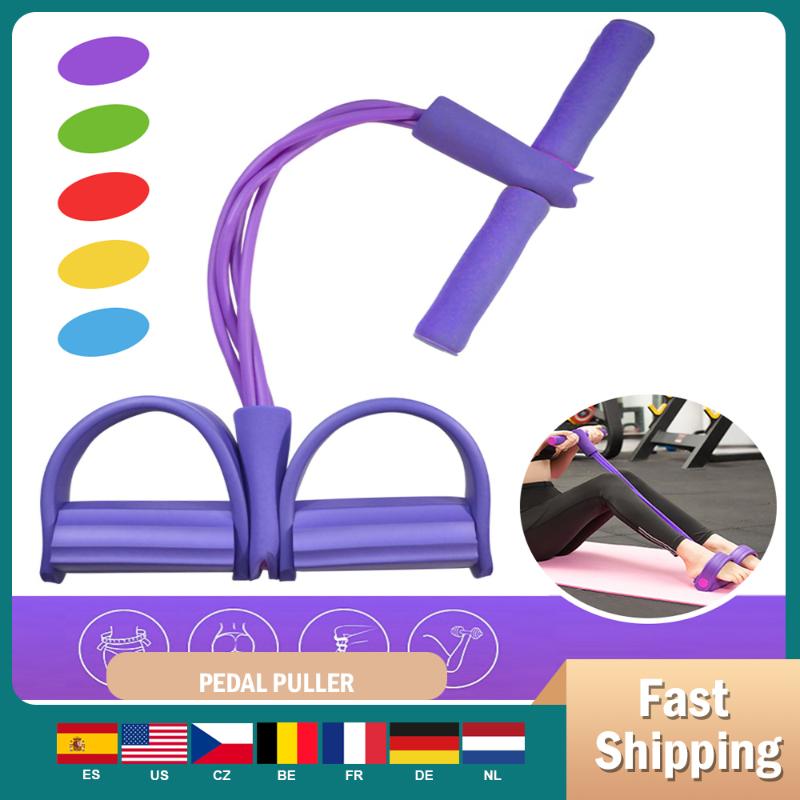 4 Tubes Latex Foot Elastic Pull Rope expander muscle fitness workout Pedal Sports Equipment Resistance Bands Multifunctional
4 Tubes Latex Foot Elastic Pull Rope expander muscle fitness workout Pedal Sports Equipment Resistance Bands Multifunctional