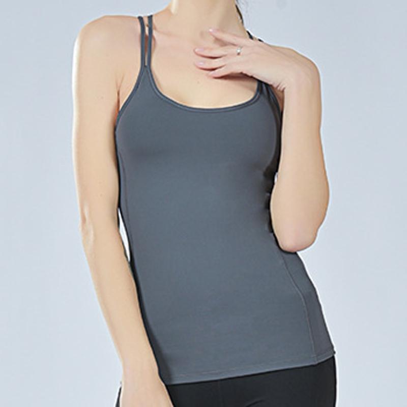 BINAND Sleeveless Fitness Top Women' Gym Shirt Sexy Cross Nylon Backless Yoga Top Padded Hollow Workout Vest Female Sports, Black
BINAND Sleeveless Fitness Top Women' Gym Shirt Sexy Cross Nylon Backless Yoga Top Padded Hollow Workout Vest Female Sports, Black