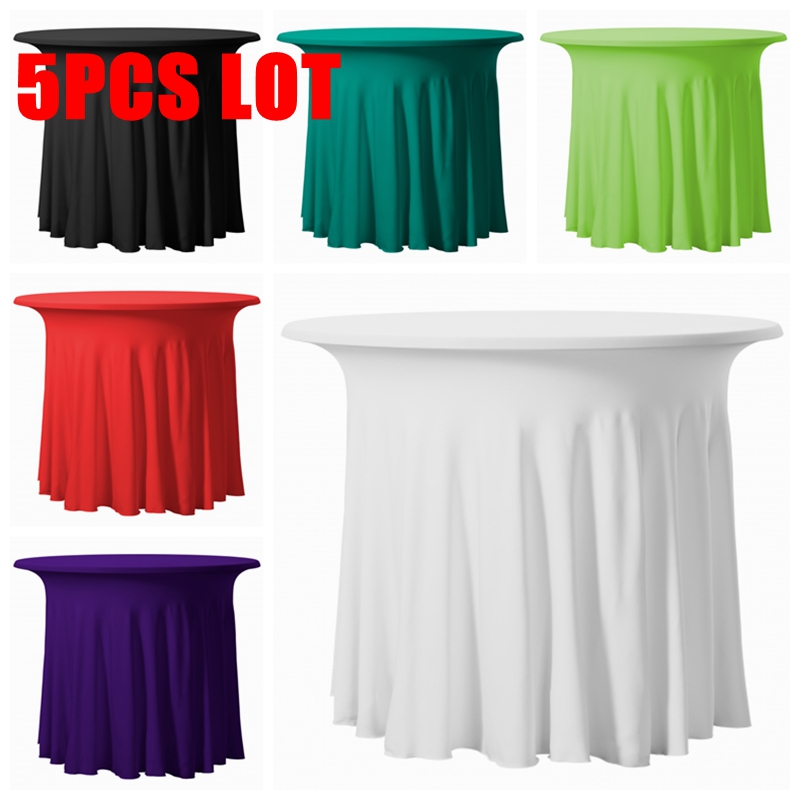White And Black Color Ruffled Round Spandex Table Cover Cloth Stretch Tablecloth For Wedding Event Decoration
White And Black Color Ruffled Round Spandex Table Cover Cloth Stretch Tablecloth For Wedding Event Decoration
