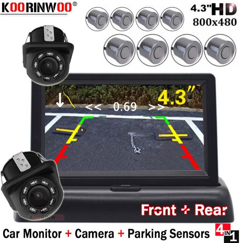 Koorinwoo Universal Car Parktronics With Dash Monitor Video System Parking Sensors 8 Black Silver Car Reversing camera Jalousie
Koorinwoo Universal Car Parktronics With Dash Monitor Video System Parking Sensors 8 Black Silver Car Reversing camera Jalousie