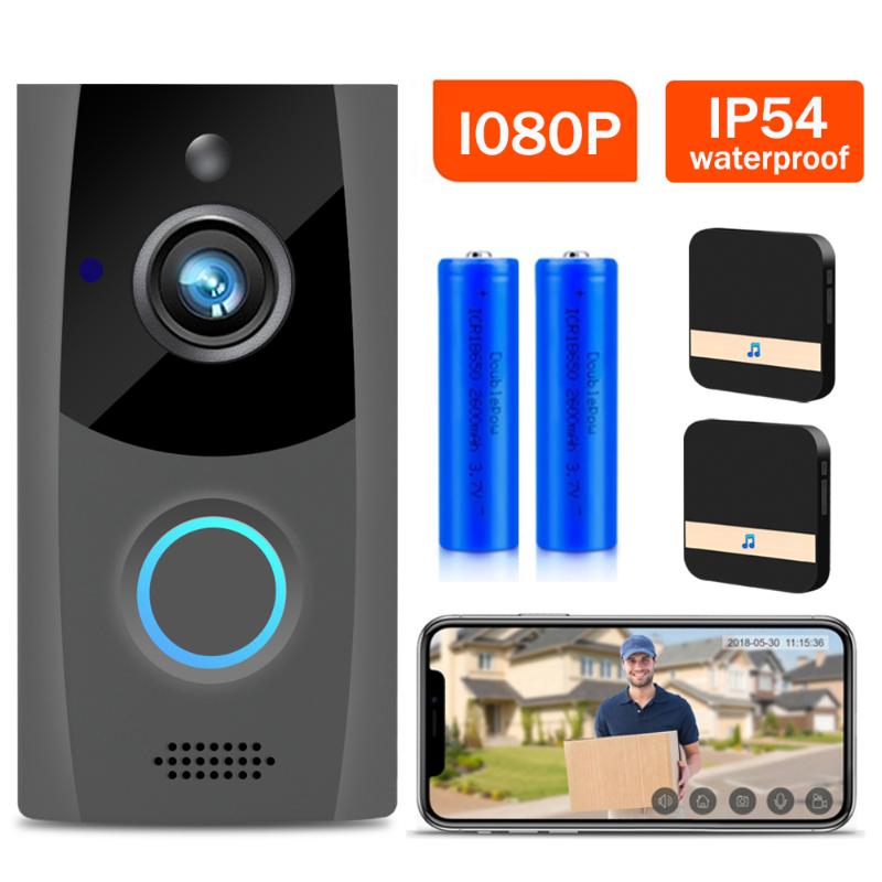 1080P WiFi Video Doorbell Camera IP54 Waterproof Audio Intercom With Chime Security Outdoor Door Bell Smart Wireless Home Camera
1080P WiFi Video Doorbell Camera IP54 Waterproof Audio Intercom With Chime Security Outdoor Door Bell Smart Wireless Home Camera