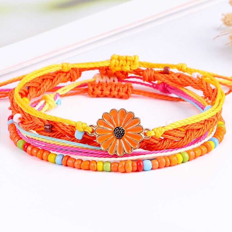 Bohemia Ethnic Rope Bracelet Handmade Weave Rope Mix Beads Charm Flower Bracelet For Women Party Fashion Friendship Jewelry
Bohemia Ethnic Rope Bracelet Handmade Weave Rope Mix Beads Charm Flower Bracelet For Women Party Fashion Friendship Jewelry