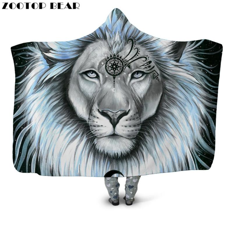 Head Animal Hot Sell Hooded Blanket Popular tiger 3D print White Wearable Fashion Soft Throw Blankets Portable Adults Bedding
Head Animal Hot Sell Hooded Blanket Popular tiger 3D print White Wearable Fashion Soft Throw Blankets Portable Adults Bedding