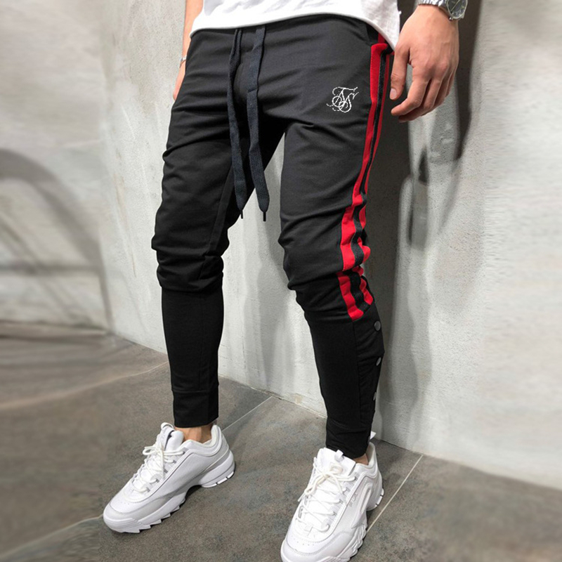 SikSilk Jogging Men Sport Sweatpants Running Pants GYM Pants Men Joggers Cotton Trackpants Slim Fit Bodybuilding Trouser