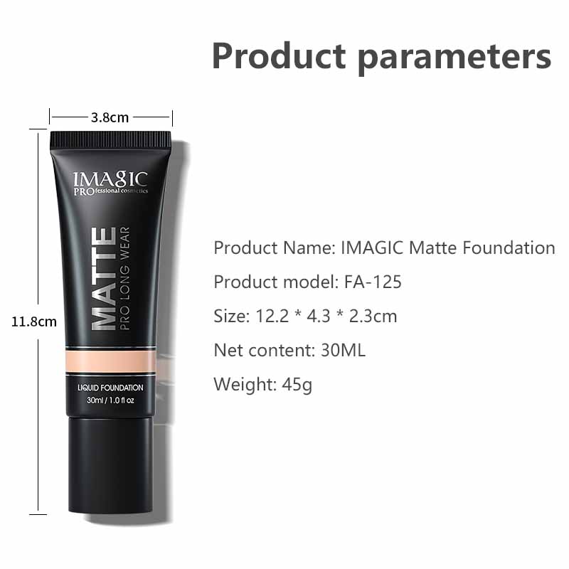 Liquid Foundation Natural Brightening Base Makeup Cosmetic Concealer Lasting Waterproof Oil Control Long-lasting Easy To Remove