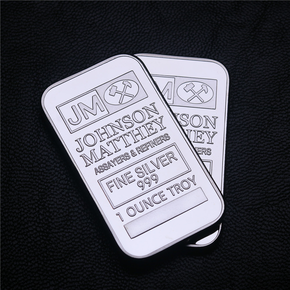 American Silver Bar Bank Super JM Johnson Matthey Morgan 1 OZ Silver Plated American Silver Bar No Magnetic Metal Crafts Gift
American Silver Bar Bank Super JM Johnson Matthey Morgan 1 OZ Silver Plated American Silver Bar No Magnetic Metal Crafts Gift