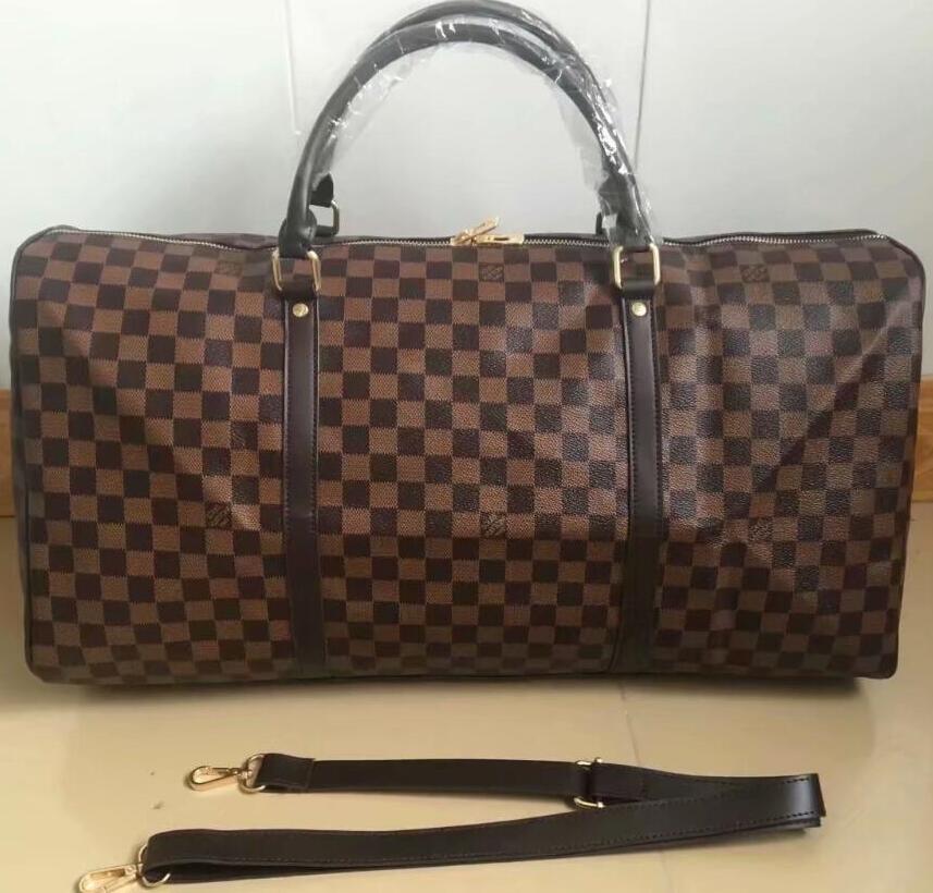 High quality duffle bag women travel bags hand luggage luxury designer travel bag men pu leather handbags large cross body bag totes 55cm 03, Coffee grid
High quality duffle bag women travel bags hand luggage luxury designer travel bag men pu leather handbags large cross body bag totes 55cm 03, Coffee grid