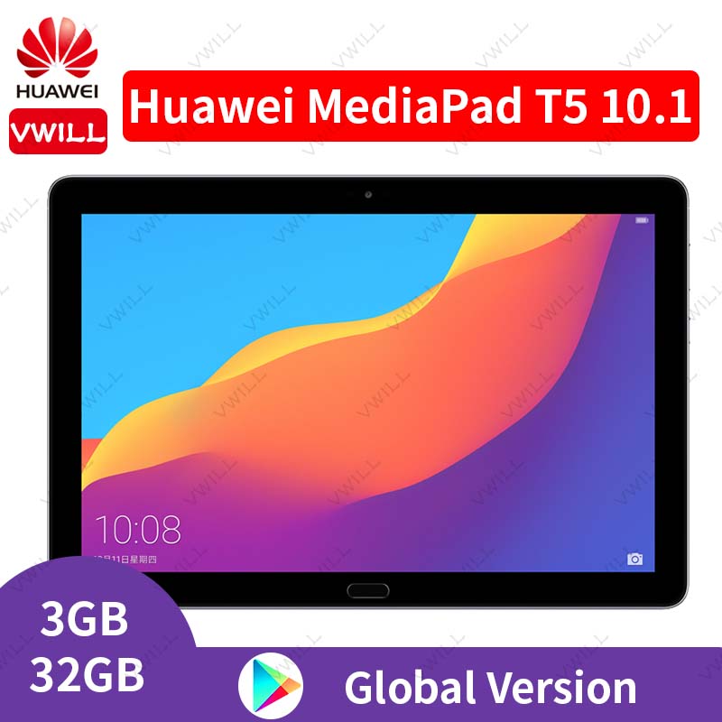 Global Version HUAWEI Mediapad T5 10.1 inch 4G LTE Phone call Tablet PC 3GB 32GB Kirin 659 Octa Core Dual Speakers Android 8.0, Black
Global Version HUAWEI Mediapad T5 10.1 inch 4G LTE Phone call Tablet PC 3GB 32GB Kirin 659 Octa Core Dual Speakers Android 8.0, Black