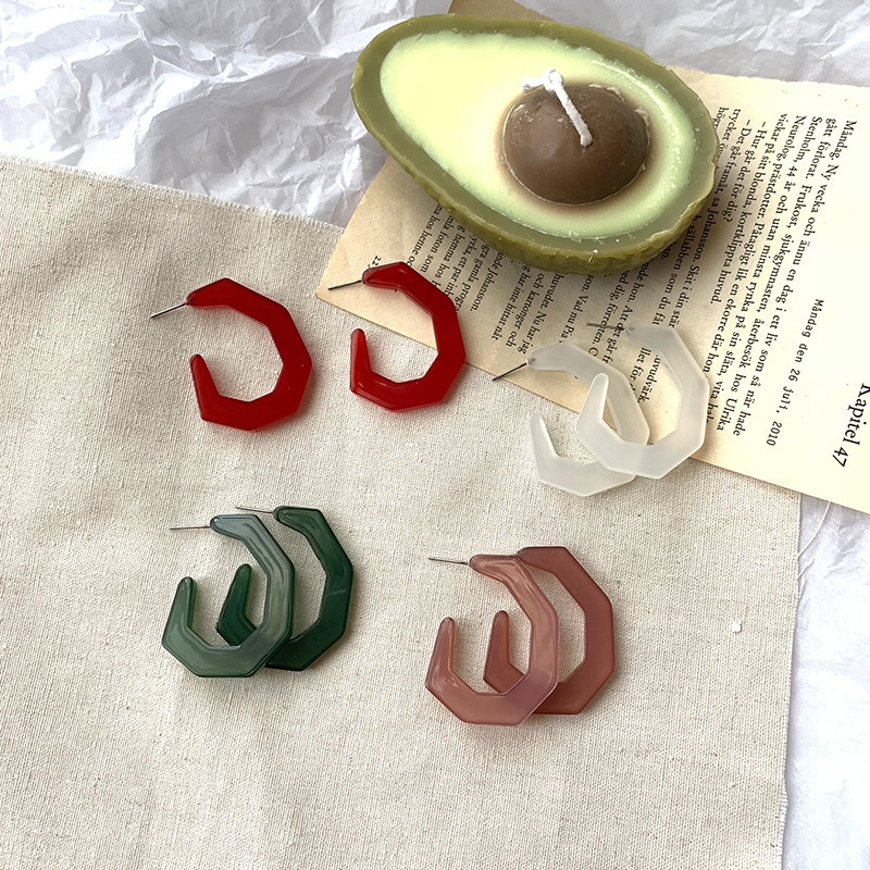 Korean Acetate Drop Earrings Transparent Geometric Irregular Dangle Earrings For Women Jewelry Red Dark Green 2020
Korean Acetate Drop Earrings Transparent Geometric Irregular Dangle Earrings For Women Jewelry Red Dark Green 2020