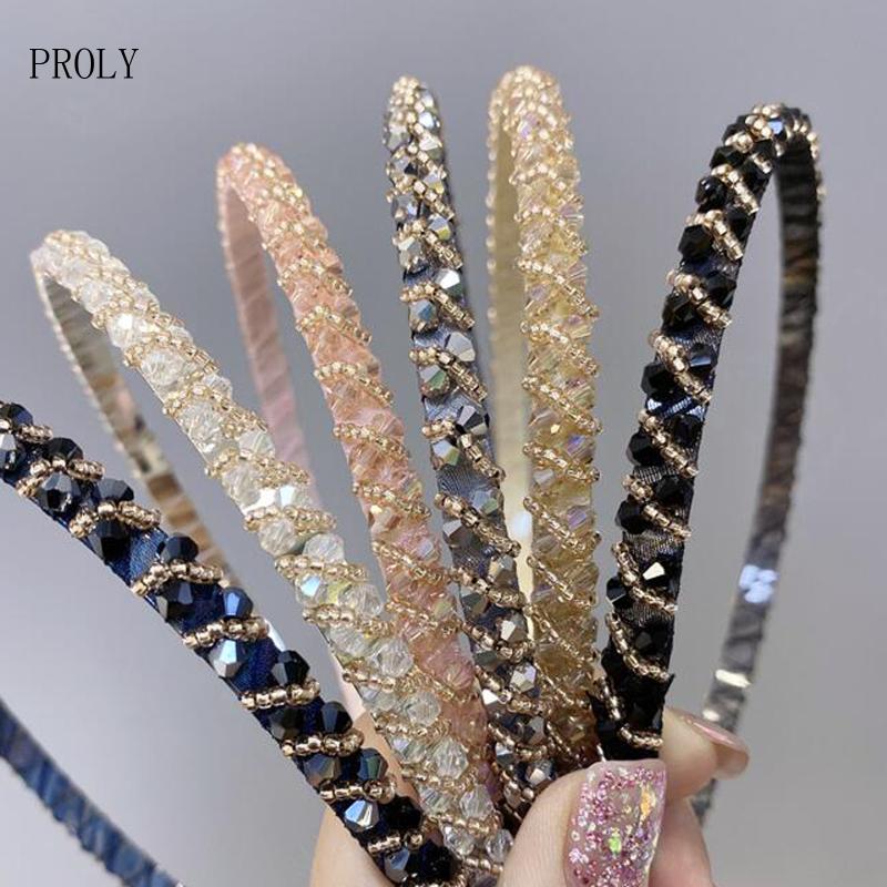 PROLY New Fashion Rhinestone Headband Women Fresh Party Travel Hair Accessories Top Quality Handmade Turban Wholesale
PROLY New Fashion Rhinestone Headband Women Fresh Party Travel Hair Accessories Top Quality Handmade Turban Wholesale