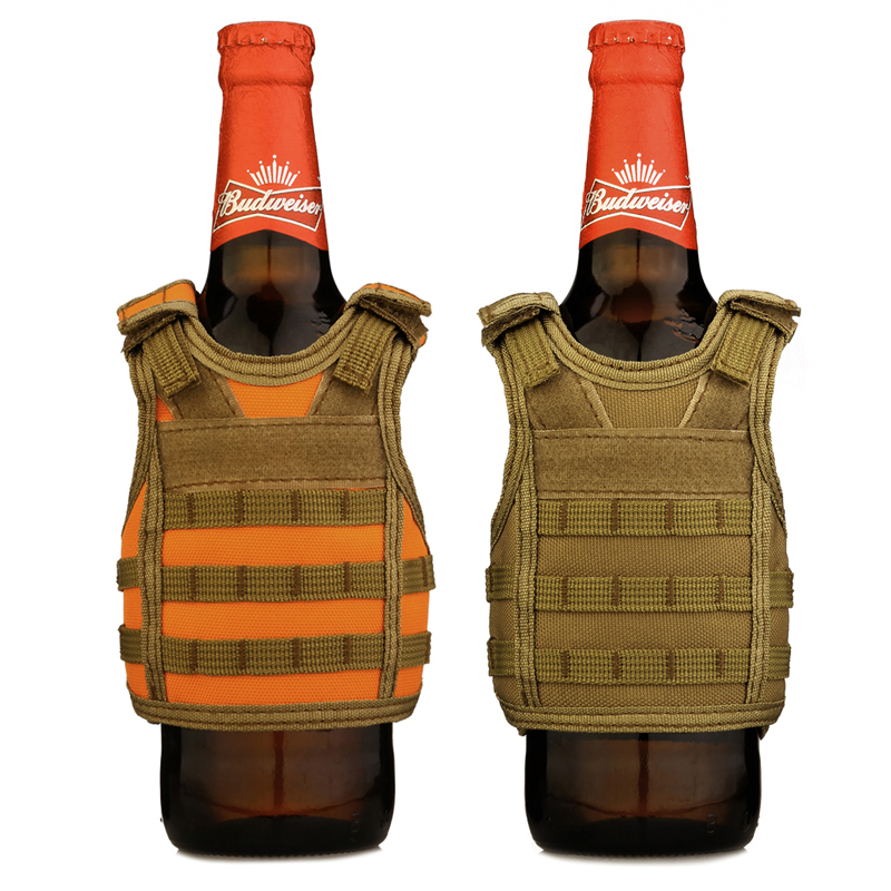 Tactical Beer Bottle Cover Mini Beer Vest Canned Drink Vest Personalized Molle Bar Decor Adjustable Shoulder, Style d 
Tactical Beer Bottle Cover Mini Beer Vest Canned Drink Vest Personalized Molle Bar Decor Adjustable Shoulder, Style d