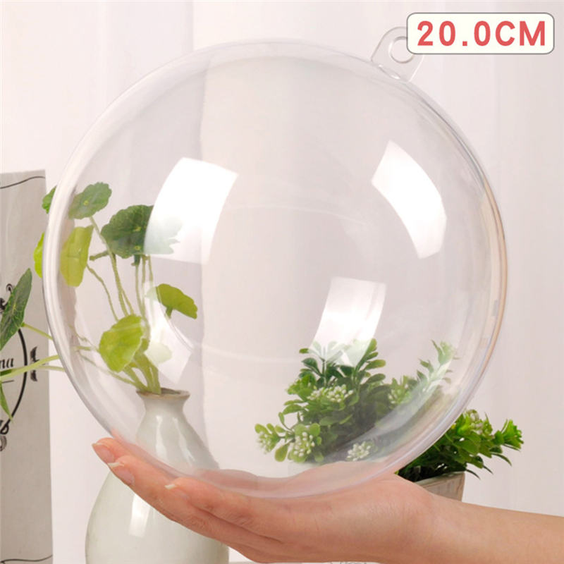 20cm 1pc Transparent Open Plastic Clear Balls Christmas Tree Balls Christmas Decoration Party Kids DIY Party Supplies Gift
20cm 1pc Transparent Open Plastic Clear Balls Christmas Tree Balls Christmas Decoration Party Kids DIY Party Supplies Gift