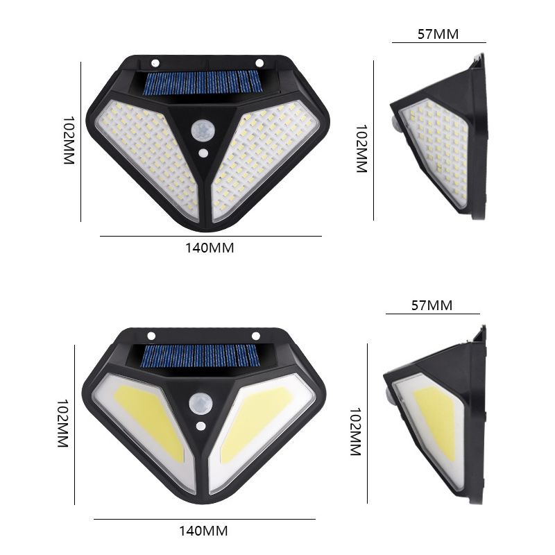 Solar Flood Lights Motion Sensor Wall Light Outdoor Waterproof Yard Security Lamp LED Solar Light for Outdoor Garden Street Patio