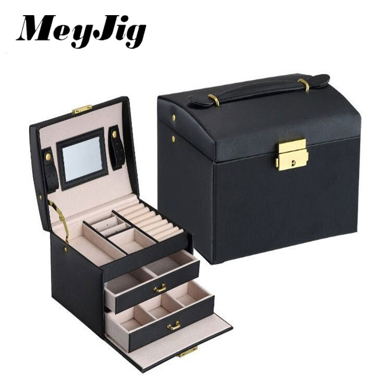 MeyJig Jewelry Packaging Box Casket Box For Exquisite Makeup Case Jewelry Organizer Container Storage Boxes Birthday Gift, Black
MeyJig Jewelry Packaging Box Casket Box For Exquisite Makeup Case Jewelry Organizer Container Storage Boxes Birthday Gift, Black