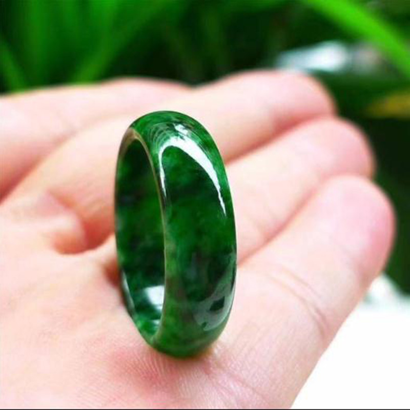 Natura Burmese Jade Dry green Diameter18-20mm Jade Ring Jewelry Lucky Exorcise evil spirits Safety Amulet Ring Fine Jewelry
Natura Burmese Jade Dry green Diameter18-20mm Jade Ring Jewelry Lucky Exorcise evil spirits Safety Amulet Ring Fine Jewelry