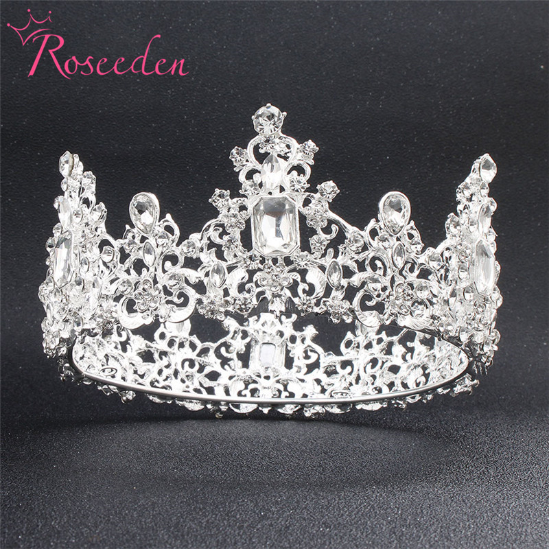 Baroque Silver Color Rhinestone Crystal Tiara Round Crown Wedding Hair Accessories Bridal Tiara Hair Crown Crystal Diadem RE3597
Baroque Silver Color Rhinestone Crystal Tiara Round Crown Wedding Hair Accessories Bridal Tiara Hair Crown Crystal Diadem RE3597