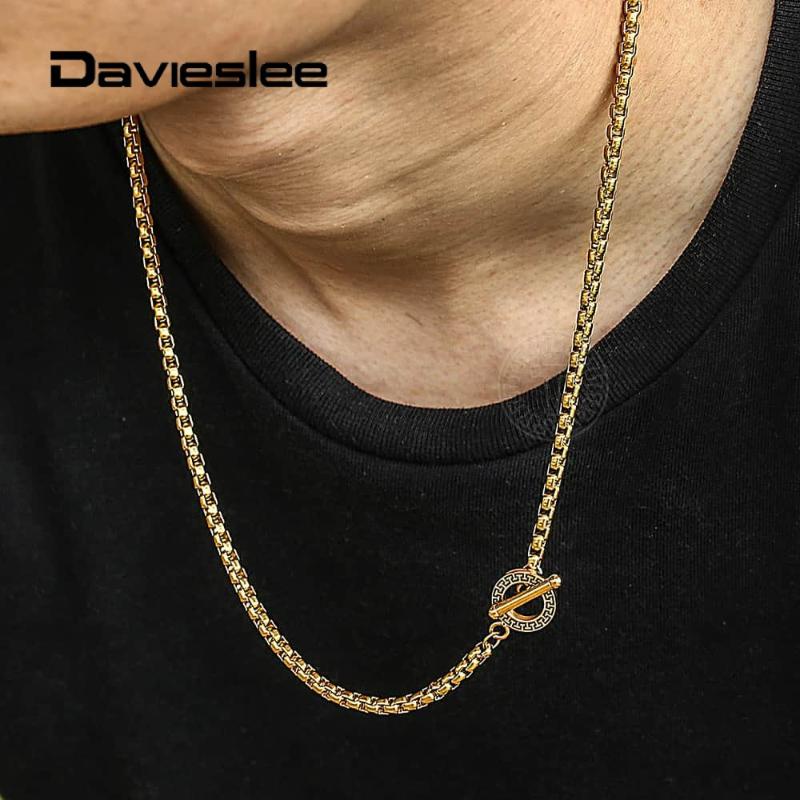 18-36 inch Womens Mens Necklace 4mm Stainless Steel Box Link Neck Chain Unique Patterns Toggle Clasp Necklace LTNS00203
18-36 inch Womens Mens Necklace 4mm Stainless Steel Box Link Neck Chain Unique Patterns Toggle Clasp Necklace LTNS00203