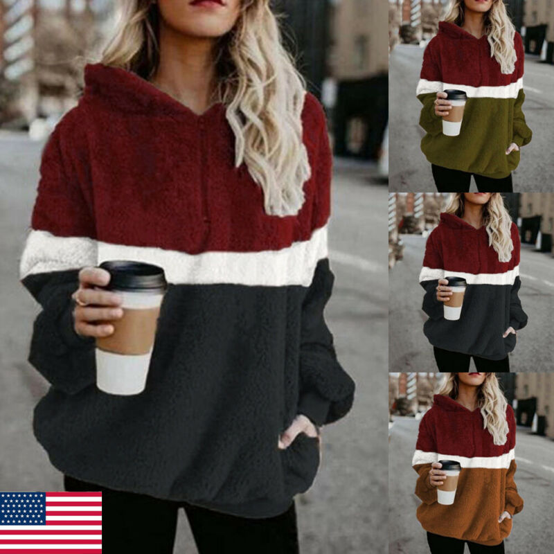 Plus SIze Winter Women Casual Warm Long Sleeve Slim Pullover Fluffy Fleece Pocket Hoodies Sweater Hooded Zipper Jumper Coat, Green
Plus SIze Winter Women Casual Warm Long Sleeve Slim Pullover Fluffy Fleece Pocket Hoodies Sweater Hooded Zipper Jumper Coat, Green