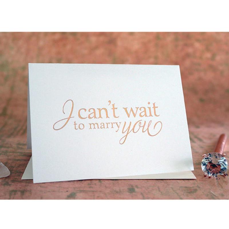 Custom ROSE GOLD FOIL Wedding Note Card to Your Bride, Groom Engaged I Can't Wait to Marry You My Groom Wedding Notecard
Custom ROSE GOLD FOIL Wedding Note Card to Your Bride, Groom Engaged I Can't Wait to Marry You My Groom Wedding Notecard