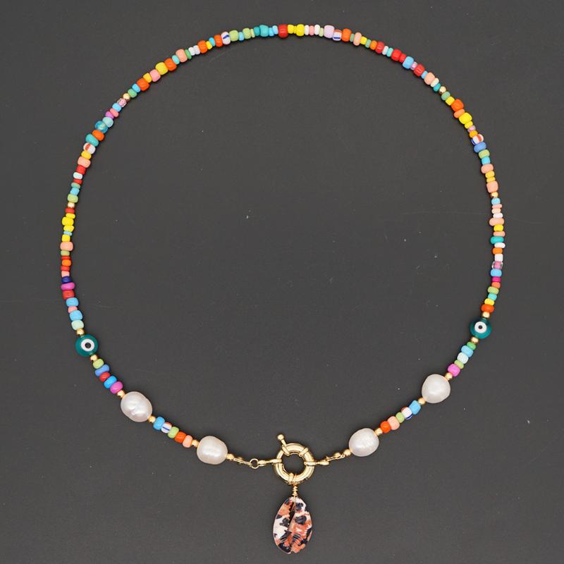 Go2Boho Rainbow Beads Bohemian Necklace Natural Seashell Necklaces Summer Beach Pearl Evil Eye Shell Aesthetic Women Choker
Go2Boho Rainbow Beads Bohemian Necklace Natural Seashell Necklaces Summer Beach Pearl Evil Eye Shell Aesthetic Women Choker