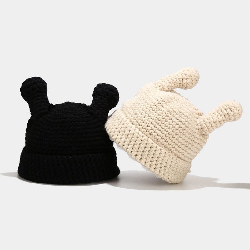 Japanese Women Winter Crochet Knitted Beanie Hat Solid Color Cute Cartoon Tentacle Antenna Harajuku Student Leisure Cuffed Skull, Black
Japanese Women Winter Crochet Knitted Beanie Hat Solid Color Cute Cartoon Tentacle Antenna Harajuku Student Leisure Cuffed Skull, Black