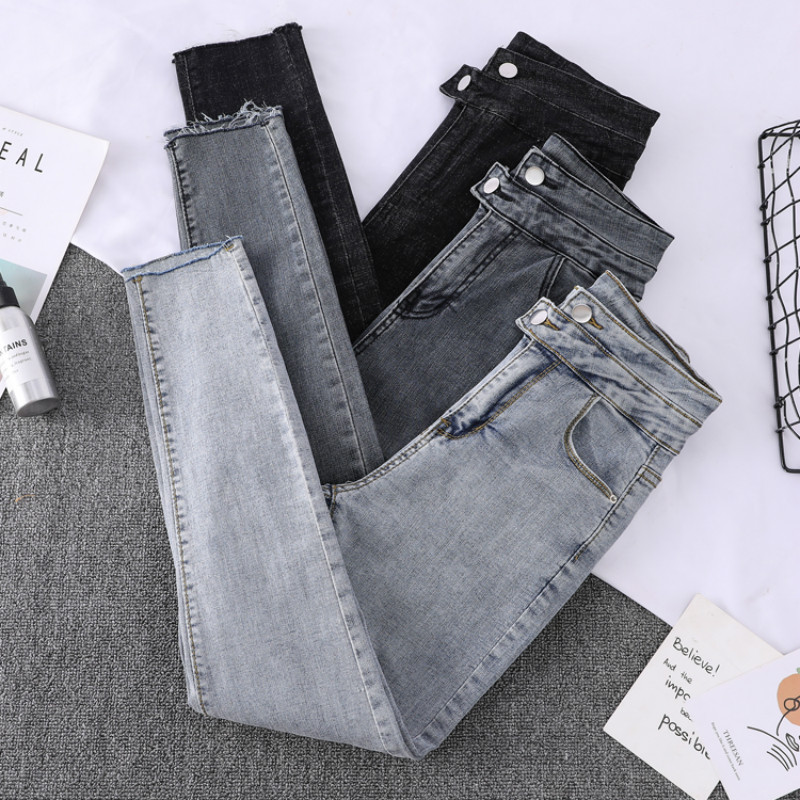 XIBUSANA 2020 Autumn Casual Double Breasted Solid High Waist Pencil Jeans Women Slim Fit Stretch Denim Pants Long Length Denim, Black
XIBUSANA 2020 Autumn Casual Double Breasted Solid High Waist Pencil Jeans Women Slim Fit Stretch Denim Pants Long Length Denim, Black