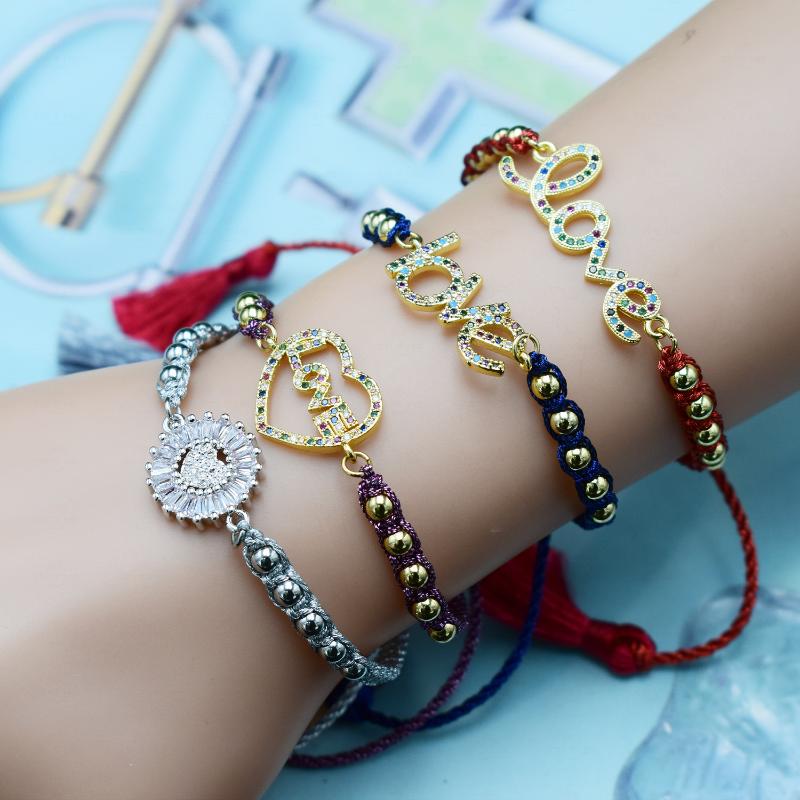 Ashion Women's Rainbow Love Heart-shaped Bracelets Jewelry Cz Rainbow Zircon Bracelet Bangle Adjustable Chain Bracelet for Women
Ashion Women's Rainbow Love Heart-shaped Bracelets Jewelry Cz Rainbow Zircon Bracelet Bangle Adjustable Chain Bracelet for Women
