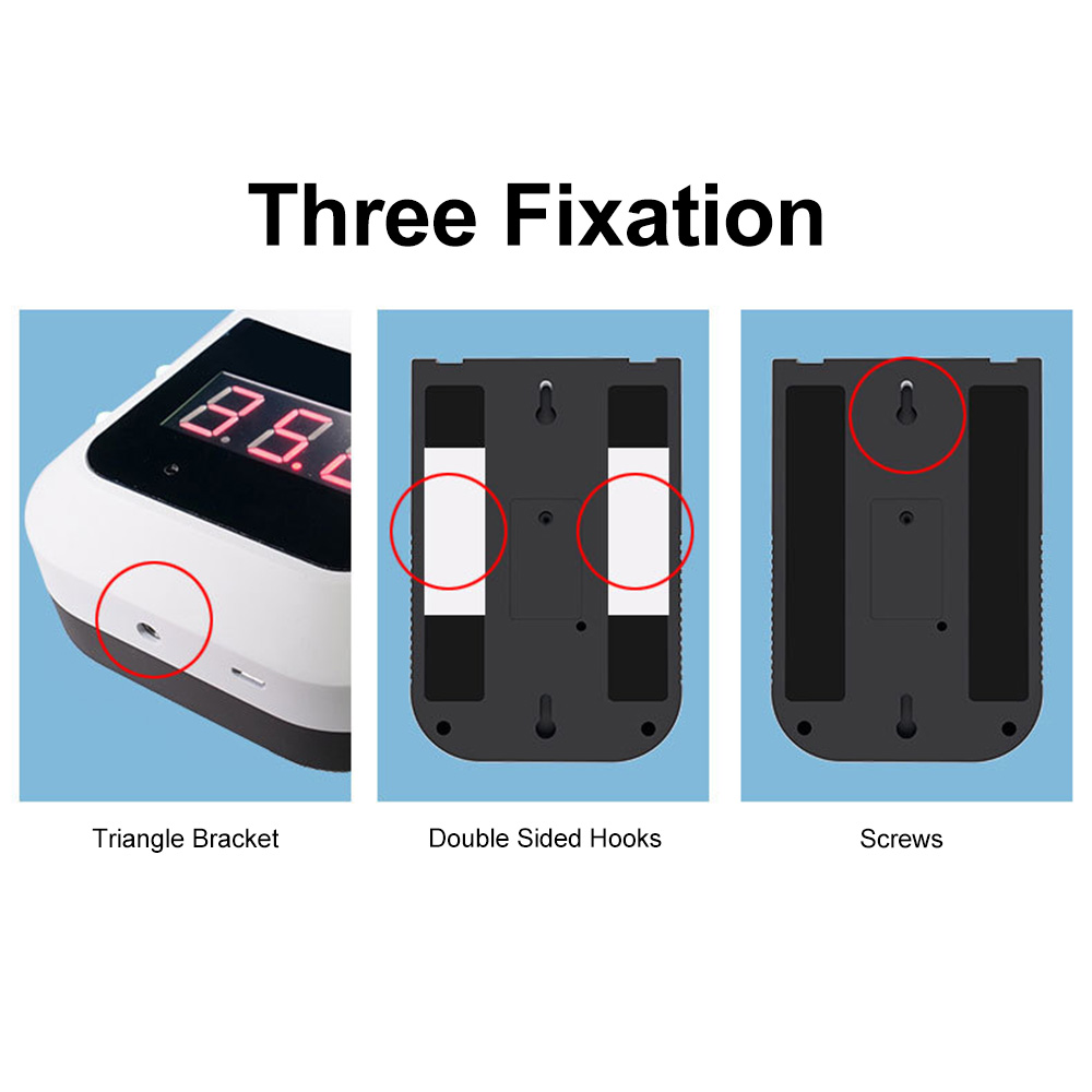 High Precision Wall Mounted K3 Infrared Thermometer Non-contact Digital LCD Display For School Office Factory Restaurant Temperature Sensor