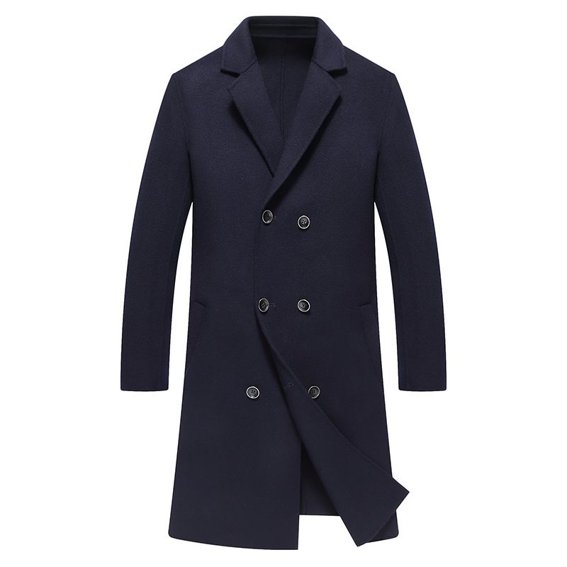 Men's Wool Coats & Jackets Winter Cashmere Jacket Man Long Section double Breasted Overcoat Turn-down Collar Casual Woolen Coat, Black
Men's Wool Coats & Jackets Winter Cashmere Jacket Man Long Section double Breasted Overcoat Turn-down Collar Casual Woolen Coat, Black