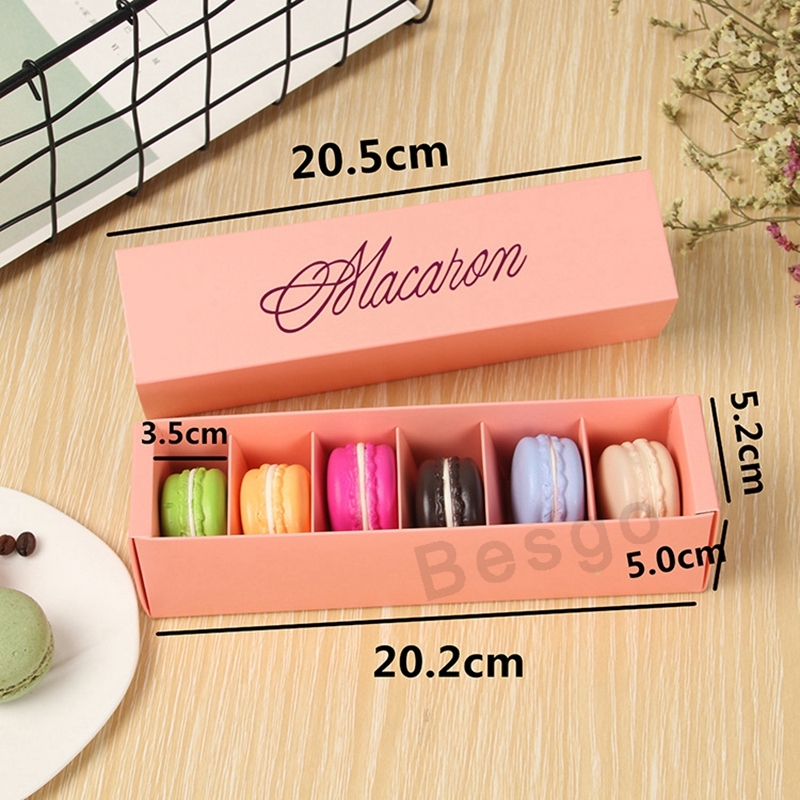 Macaron Box Cake Box Baking Supplies Home Made Macaron Chocolate Boxes Biscuit Muffin Boxes Retail Paper Macaron Packaging Box