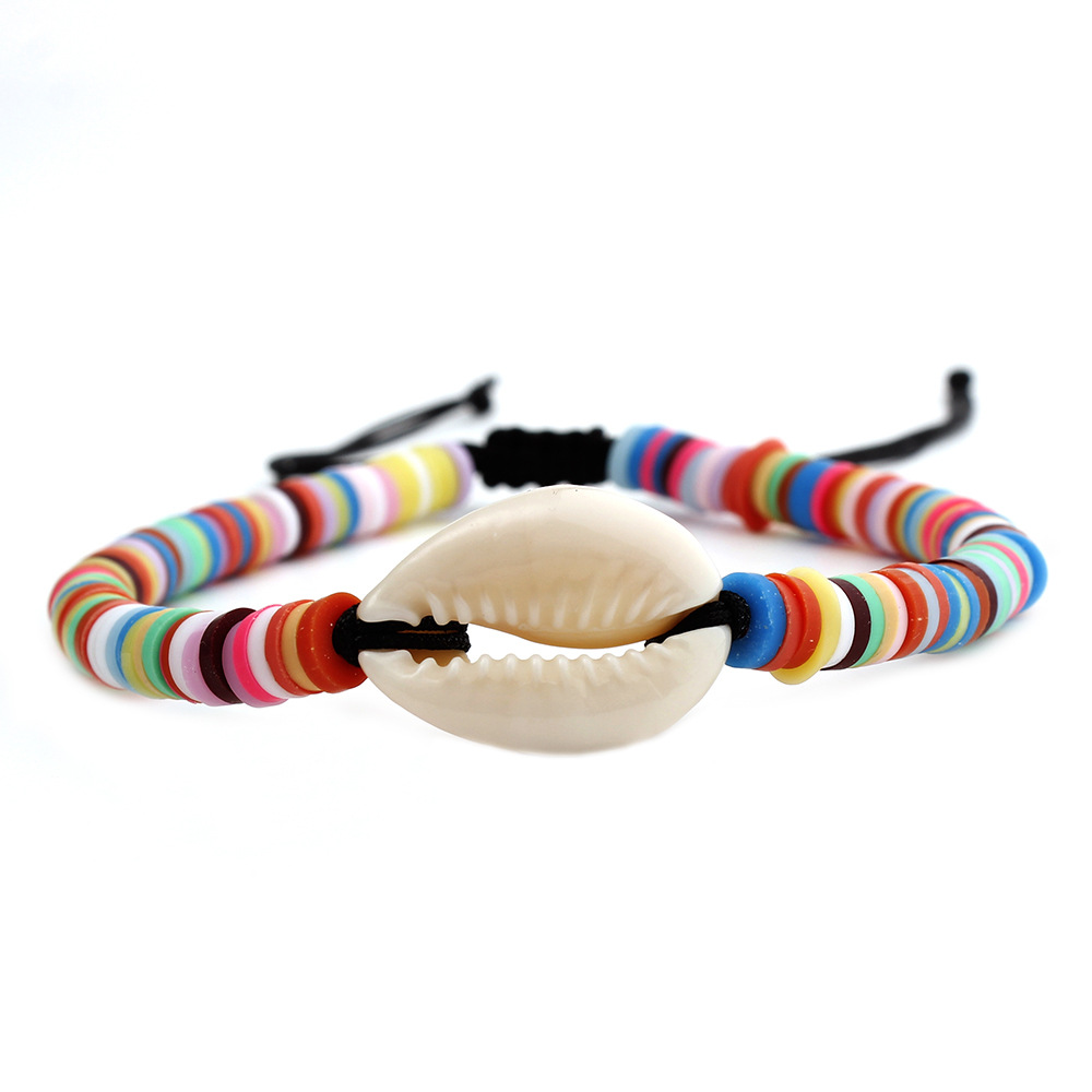 bracelet Jewelry Summer Beach Multicolor Bohemian Shell Tassel Bracelet mix colors Cotton Rope Chain Woven Bracelet for Women