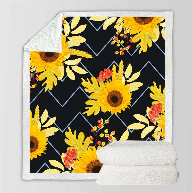 Flower Sunflower Funny Character Blanket 3D Print Sherpa Blanket on Bed Home Textiles Dreamlike Style 10 
Flower Sunflower Funny Character Blanket 3D Print Sherpa Blanket on Bed Home Textiles Dreamlike Style 10