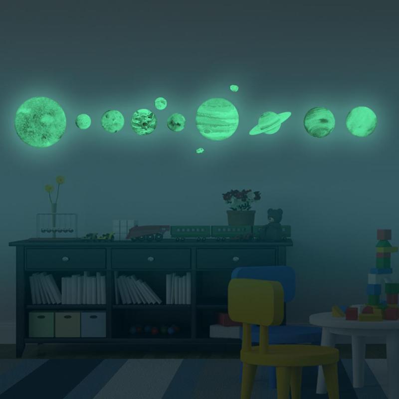 9pcs Wall Sticker Fluorescent Planets Luminous Wall Stickers Solar System Fluorescent Stick Waterproof DIY Kids Room Decor
9pcs Wall Sticker Fluorescent Planets Luminous Wall Stickers Solar System Fluorescent Stick Waterproof DIY Kids Room Decor