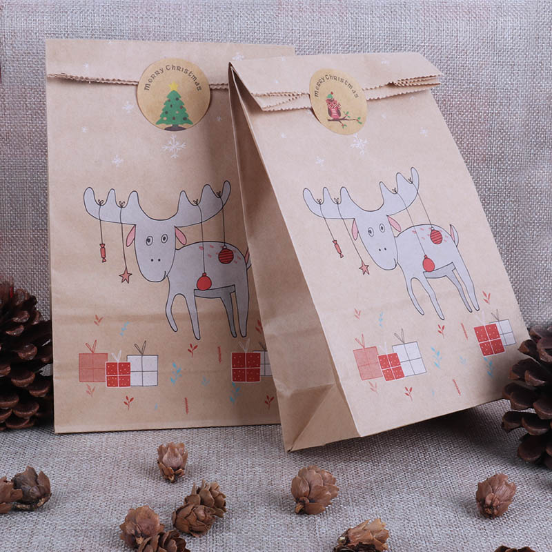 12ps christmas bags reindeer paper bag candy bags Xmas Stickers christmas Cookies packing navidad xmas natal decoration
12ps christmas bags reindeer paper bag candy bags Xmas Stickers christmas Cookies packing navidad xmas natal decoration
