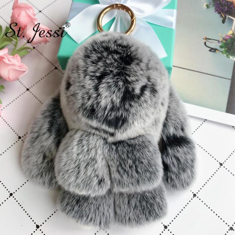 18CM 100% Real Fur Leather Cute Plush Keychain Ladys Girls Bag Car Key Pompom Pendant Accessories Keyring
18CM 100% Real Fur Leather Cute Plush Keychain Ladys Girls Bag Car Key Pompom Pendant Accessories Keyring