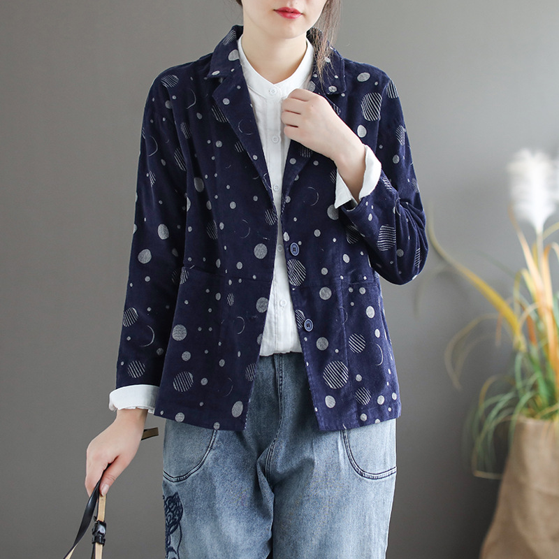 Women jackets Retro Loose Autumn Winter Corduroy Tops 2020 New Coat Cardigan Print pocket Casual Ladies All-match jackets, Gray
Women jackets Retro Loose Autumn Winter Corduroy Tops 2020 New Coat Cardigan Print pocket Casual Ladies All-match jackets, Gray