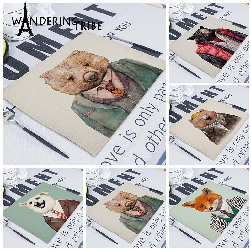 42*32cm Animal Napkin Linen Matting Towels Fabric Cloth for Kitchen Wedding on The Table Napkins Serving Rectangular Napkins
42*32cm Animal Napkin Linen Matting Towels Fabric Cloth for Kitchen Wedding on The Table Napkins Serving Rectangular Napkins