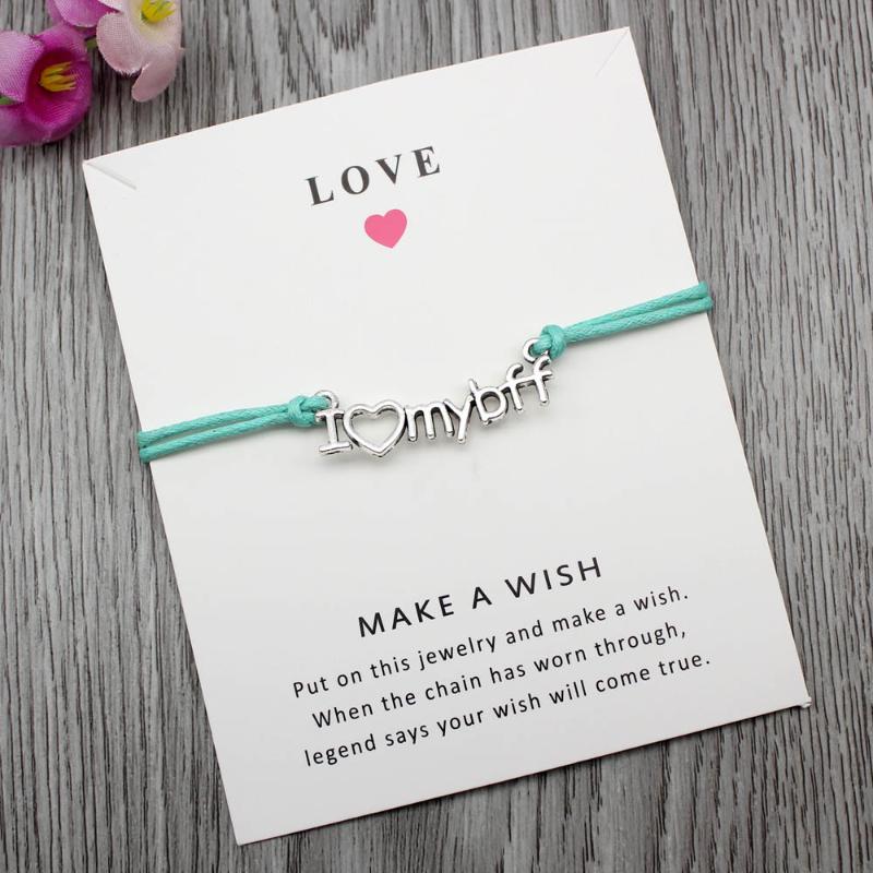 Custom-I Love My Best Friend-Card with Best Friends Charm Adjustable Bracelets Friend Gift Greeting cards Jewelry
Custom-I Love My Best Friend-Card with Best Friends Charm Adjustable Bracelets Friend Gift Greeting cards Jewelry
