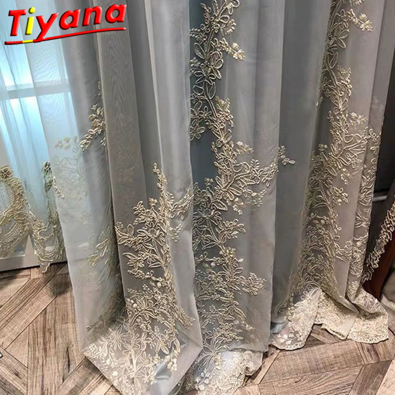 Luxury Embroidered Tulle Curtains for Living Room Pricess Wedding Tulle Gold Thread Embroider White Voile Sheer X-M201#50, Voile tulle
Luxury Embroidered Tulle Curtains for Living Room Pricess Wedding Tulle Gold Thread Embroider White Voile Sheer X-M201#50, Voile tulle