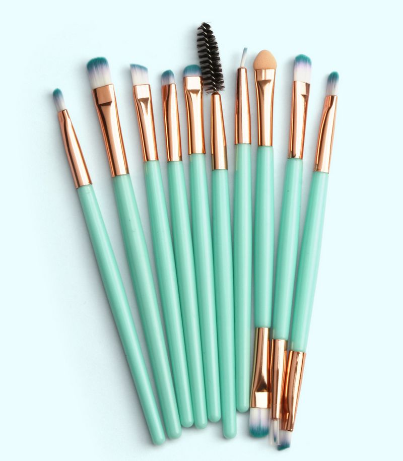 MAANGE 10 pcs/lot Makeup Brushes Set For Eye shadow eyeliner mascara Make Up Brush set Tools