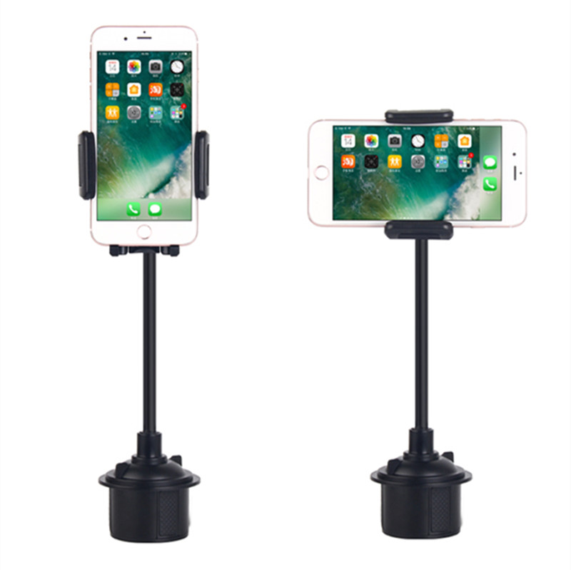 Weathertech Cup Holder Universal Cell Phone Mount 2in1 Car Cradles Adjustable Gooseneck Holder Compatible for Android Samsung iP55