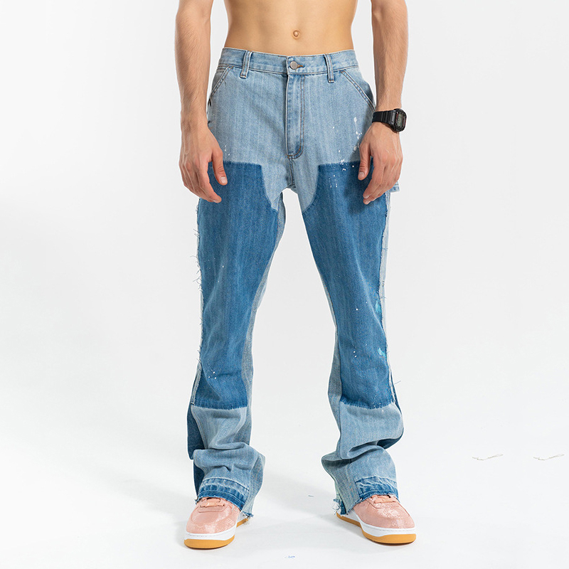 EWQ / men's clothing autumn winter 2020 new fashion graffiti printing stitching blue jeans male's casual zipper trousers 9Y3856
EWQ / men's clothing autumn winter 2020 new fashion graffiti printing stitching blue jeans male's casual zipper trousers 9Y3856