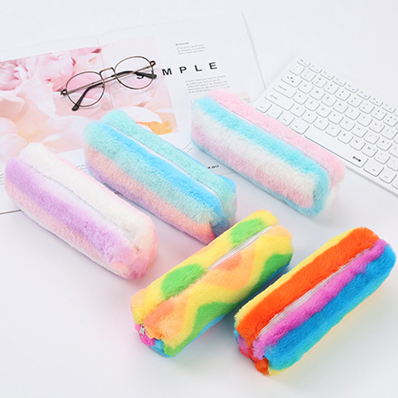 2020 Colorful Plush Kawaii School Pencil Case Bag for Girls Pencilcase School Supplies Cute Pencil Box Student Stationery Gifts
2020 Colorful Plush Kawaii School Pencil Case Bag for Girls Pencilcase School Supplies Cute Pencil Box Student Stationery Gifts