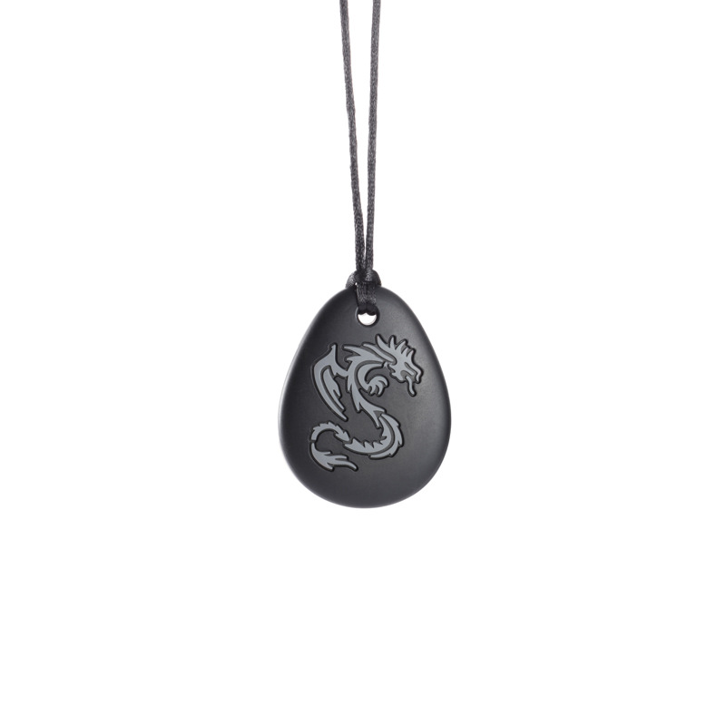 Large Tear Drop Silicone Pendant for Teething Necklace Chewy Jewelry Toys for Autism or Oral Motor Special Needs BPA Free