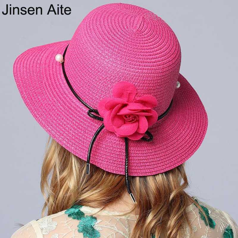 Jinsen Aite New Arrival Summer Sun Hats For Women With Floral Beach Travel Cap Casual Fashion Straw Hat Chapeau Femme Hot JS18, Khaki
Jinsen Aite New Arrival Summer Sun Hats For Women With Floral Beach Travel Cap Casual Fashion Straw Hat Chapeau Femme Hot JS18, Khaki