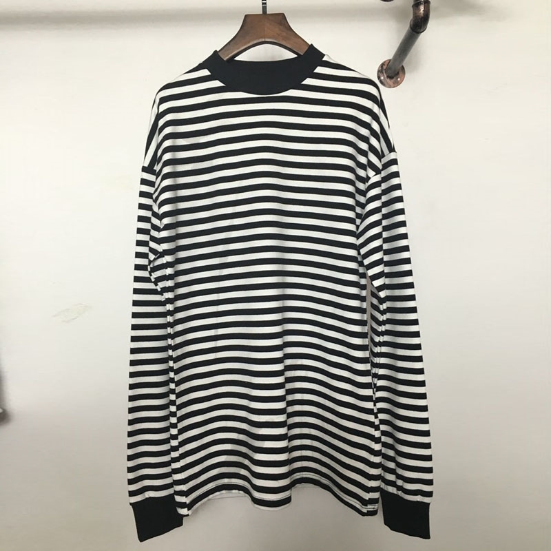 Fashion Men's Oversized Hoodies Plus Size Street White Black Striped Loose Baggy Hoody Long Sleeve Sweatshirt For Hipster 200923