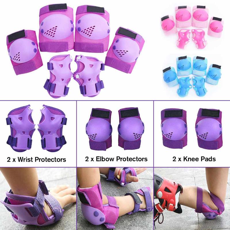 6pcs Kids Protective Gear Set Knee Pads Elbow Wrist Pad Children Bicycle Scooter Cycling Skateboard Sportswear Protector, Purple
6pcs Kids Protective Gear Set Knee Pads Elbow Wrist Pad Children Bicycle Scooter Cycling Skateboard Sportswear Protector, Purple