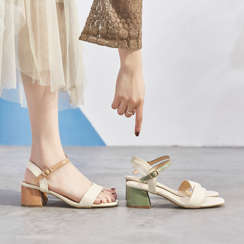 2020 New Summer Sandals Woman Ankle Strap Shoes Slingback Ladies Green Party Office designer Chunky High Heels Sandalias, Brown
2020 New Summer Sandals Woman Ankle Strap Shoes Slingback Ladies Green Party Office designer Chunky High Heels Sandalias, Brown