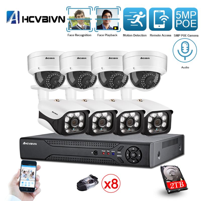 Face Detection H.265 8CH 5MP 4K HD CCTV Set Video Surveillance Kit Security Camera System Audio IP Cam P2P POE NVR Kit 2TB HDD
Face Detection H.265 8CH 5MP 4K HD CCTV Set Video Surveillance Kit Security Camera System Audio IP Cam P2P POE NVR Kit 2TB HDD