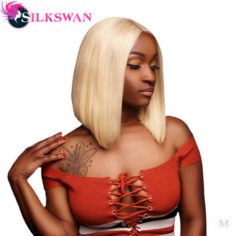 Silkswan Blonde Hair Brazilian 13x4 Lace Front Wigs 8/10/12/14 Inches #613 Short Bob Wigs For Women 130% Remy Human Hair, 613 bob wig
Silkswan Blonde Hair Brazilian 13x4 Lace Front Wigs 8/10/12/14 Inches #613 Short Bob Wigs For Women 130% Remy Human Hair, 613 bob wig